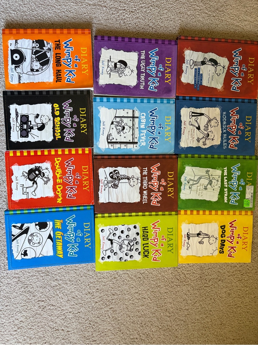 Diary of a Wimpy Kids Hardback Books 1-12